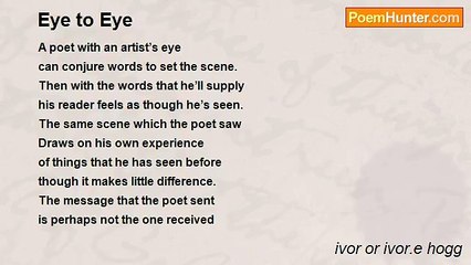 ivor or ivor.e hogg - Eye to Eye