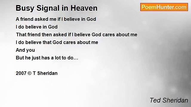 Ted Sheridan - Busy Signal in Heaven