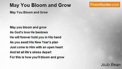 JoJo Bean - May You Bloom and Grow
