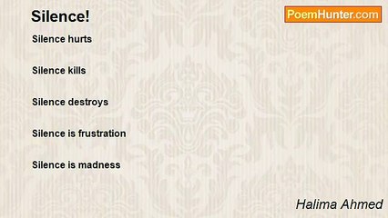Halima Ahmed - Silence!