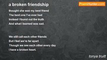 tonya truitt - a broken friendship