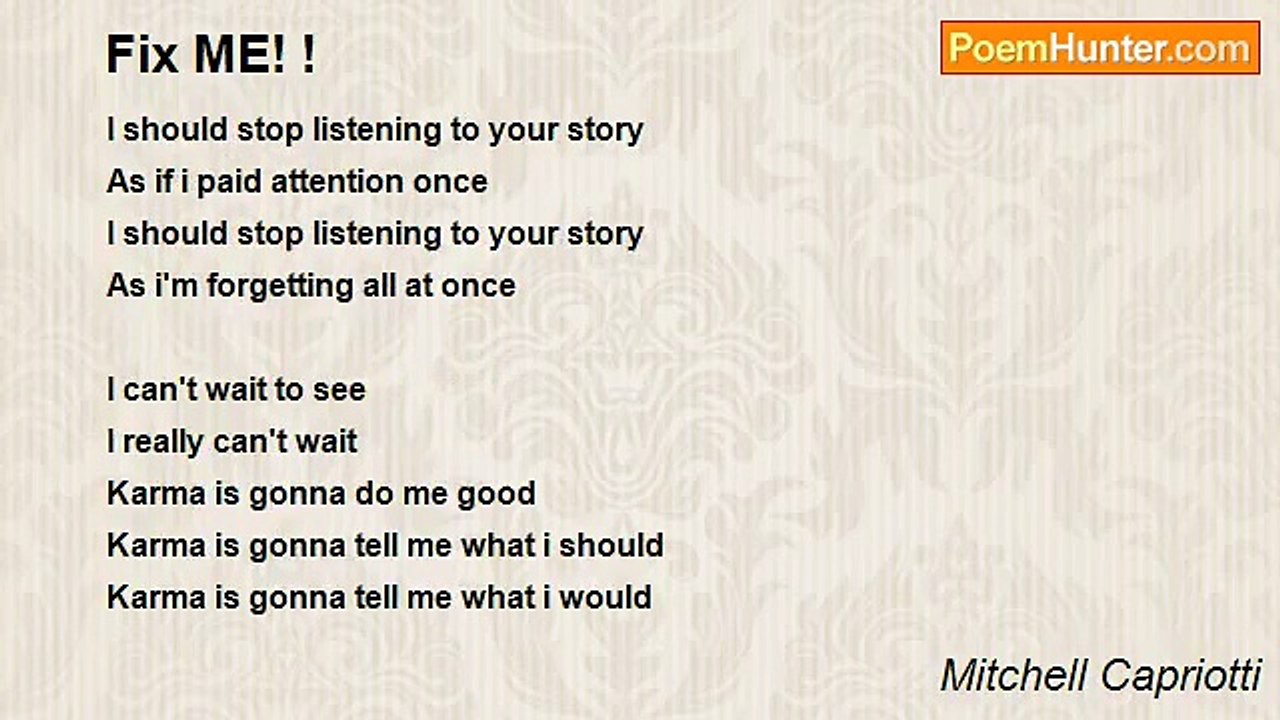 Mitchell Capriotti - Fix ME! !