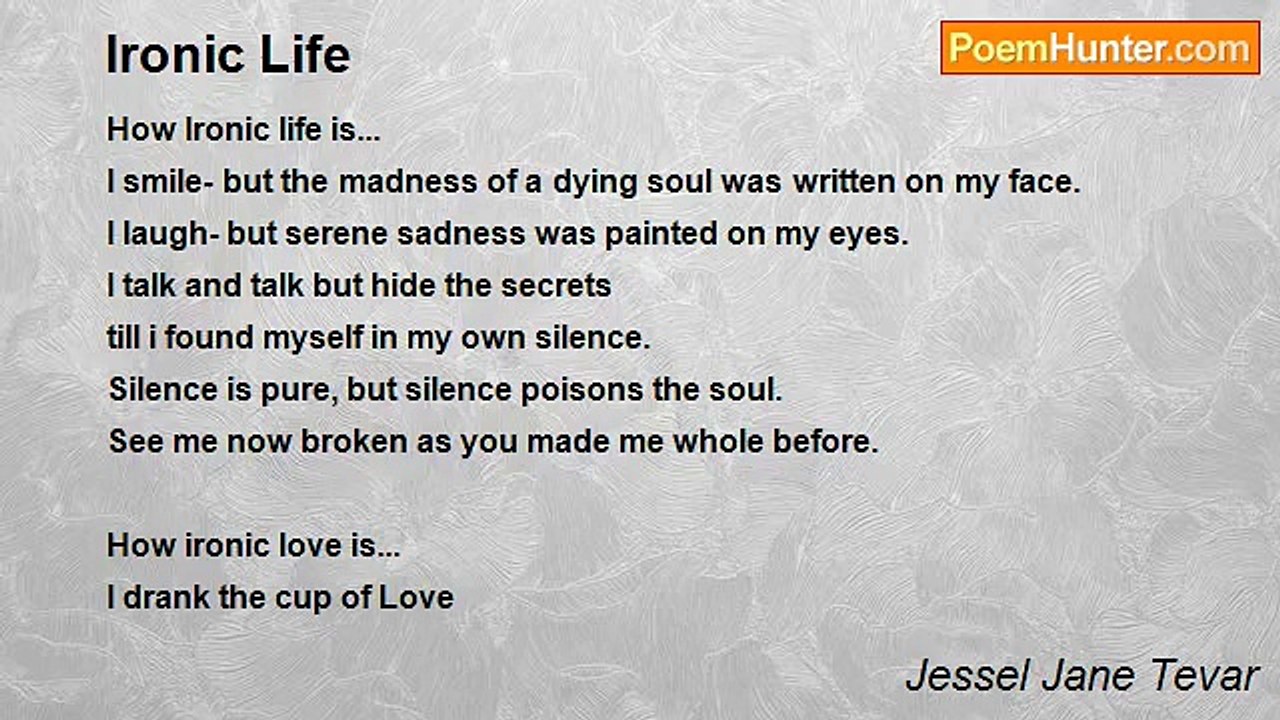 Jessel Jane Tevar - Ironic Life