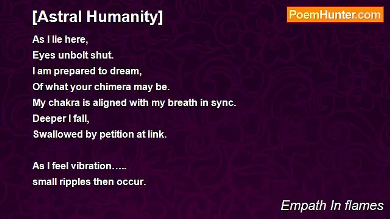 Empath In flames - [Astral Humanity]