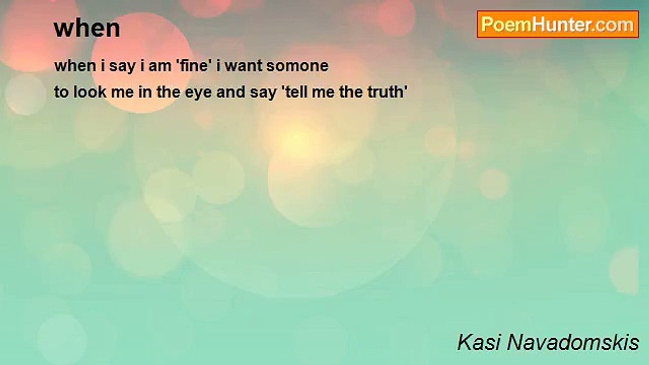 Kasi Navadomskis - when