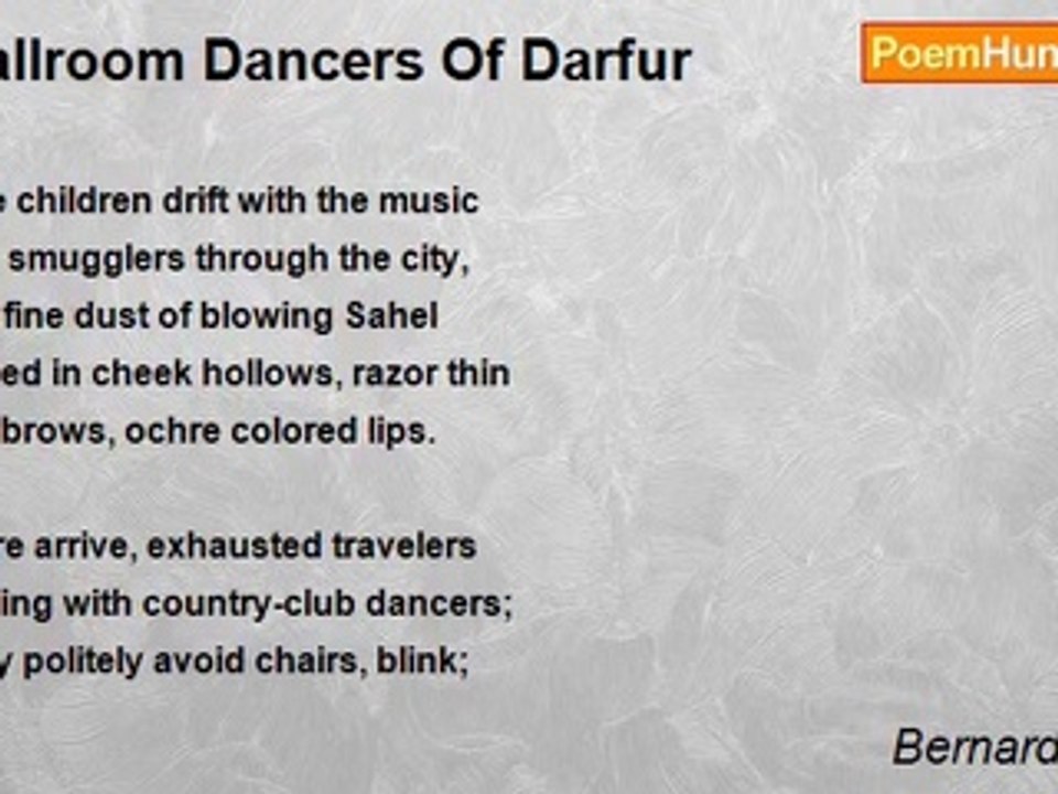 Bernard Henrie - Ballroom Dancers Of Darfur