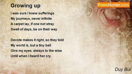 Duy Bui - Growing up