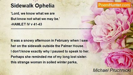 Michael Pruchnicki - Sidewalk Ophelia