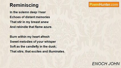 ENOCH JOHN - Reminiscing