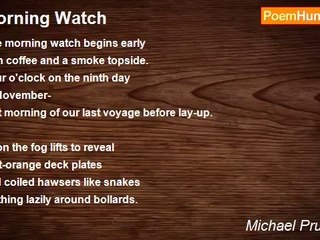 Michael Pruchnicki - Morning Watch