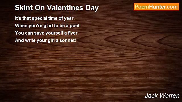 Jack Warren - Skint On Valentines Day