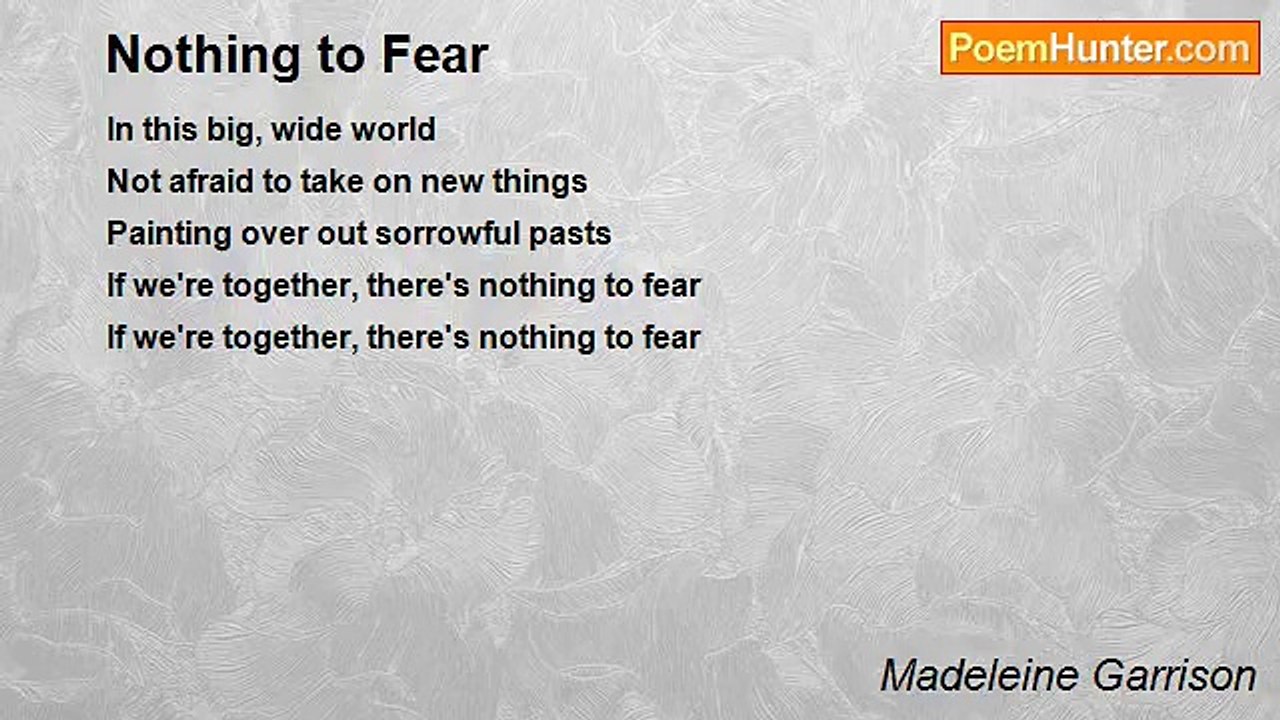 Madeleine Garrison - Nothing to Fear