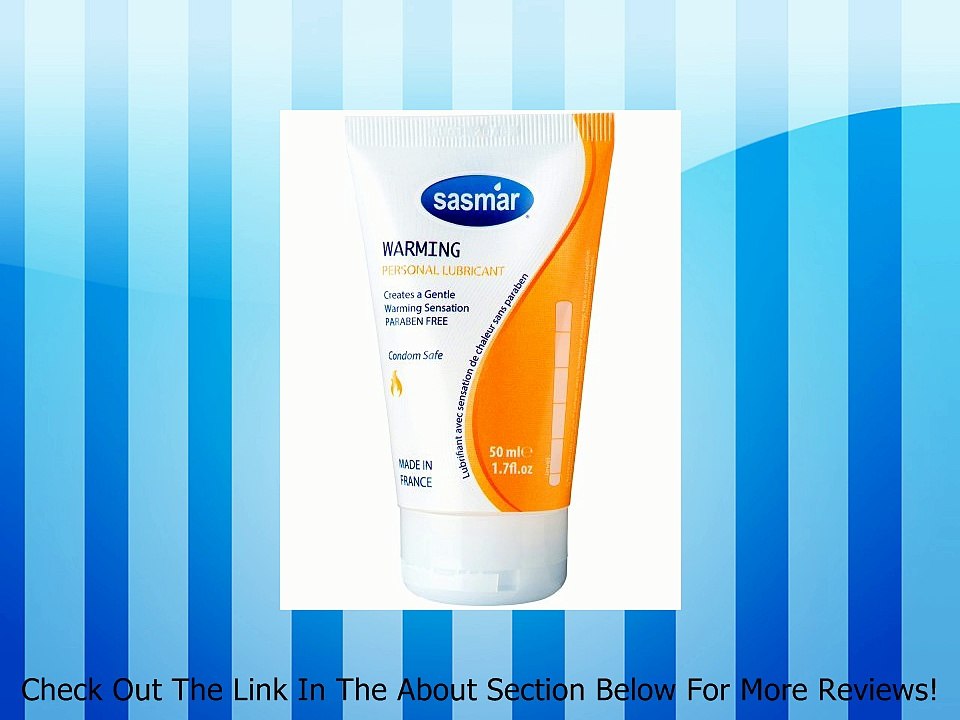 Warming Personal Lubricant 1.7 Fl.oz *** Made in France *** By Sasmar, FDA Cleared Water Based Stimulating Sex Lube - Edible
