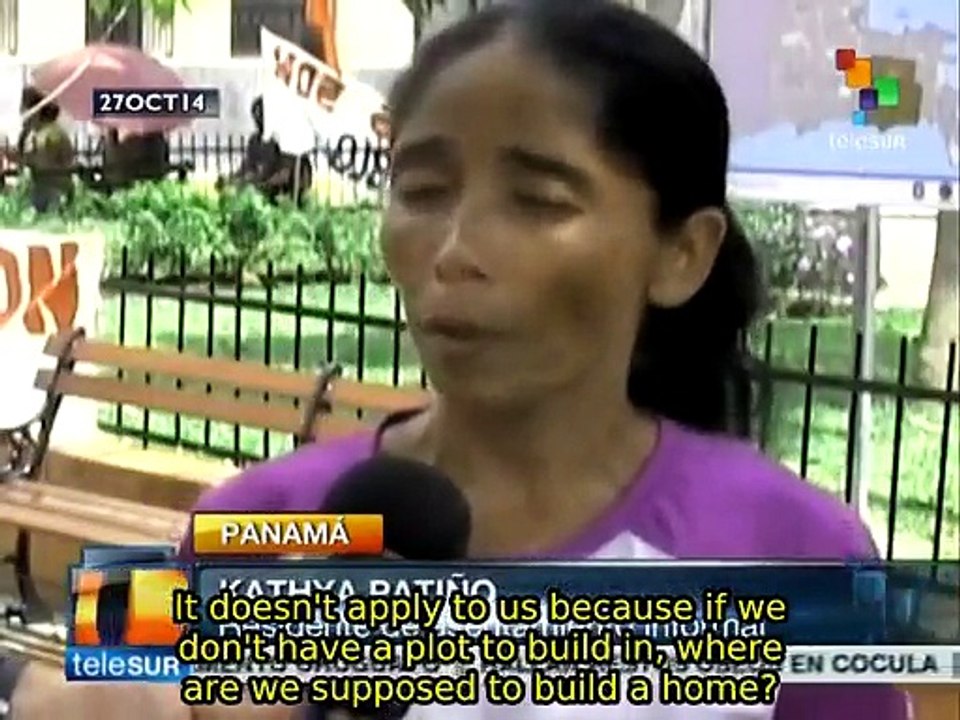 Panamanians demand titles to their lands from the government