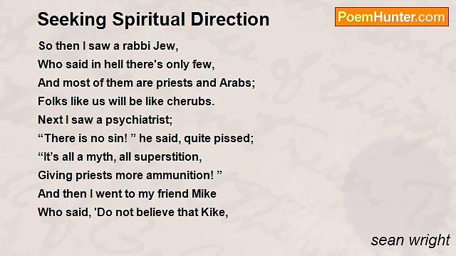 sean wright - Seeking Spiritual Direction