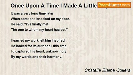 Cristelle Elaine Collera - Once Upon A Time I Made A Little Rhyme