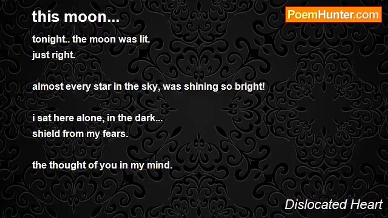 Dislocated Heart - this moon...