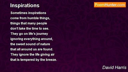 David Harris - Inspirations