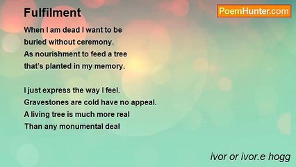 ivor or ivor.e hogg - Fulfilment