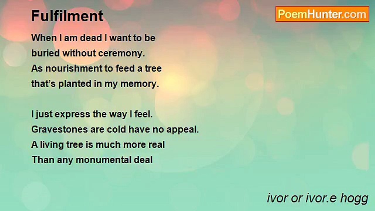 ivor or ivor.e hogg - Fulfilment