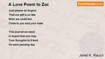 Janet K. Rauch - A Love Poem to Zac