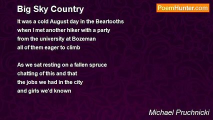 Michael Pruchnicki - Big Sky Country
