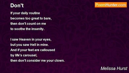 Melissa Hurst - Don't