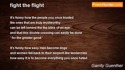 Garrity Guenther - fight the flight