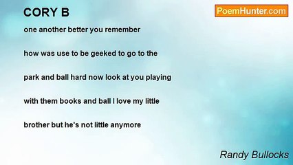 Randy Bullocks - CORY B