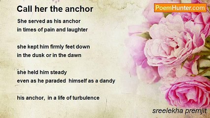 sreelekha premjit - Call her the anchor