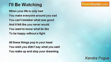 Kendra Pogue - I'll Be Watching