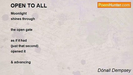 Dónall Dempsey - OPEN TO ALL