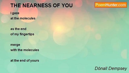 Dónall Dempsey - THE NEARNESS OF YOU