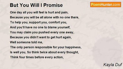 Kayla Duf - But You Will I Promise