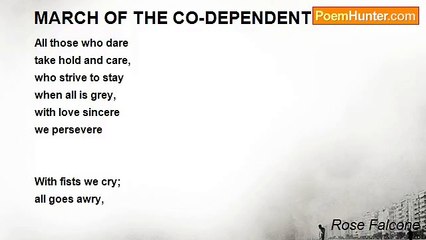 Rose Falcone - MARCH OF THE CO-DEPENDENTS