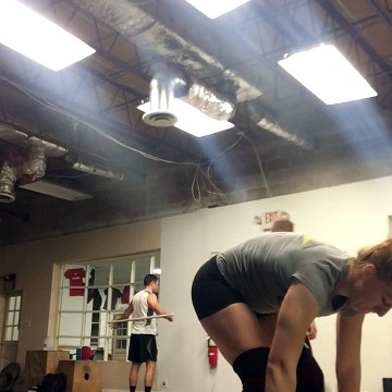 135# squat clean