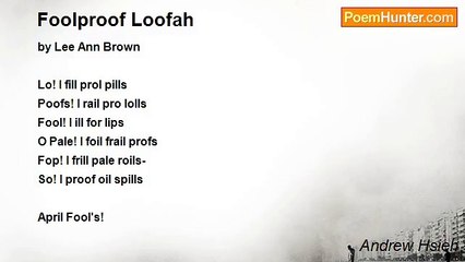 Andrew Hsieh - Foolproof Loofah