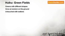 Jyoti Sunit Chaudhary - Haiku: Green Fields