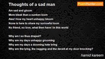 hamid kareem - Thoughts of a sad man