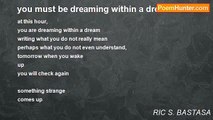 RIC S. BASTASA - you must be dreaming within a dream