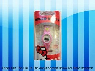 Hello Kitty LCD Watch Pink Bow Hearts Wristband