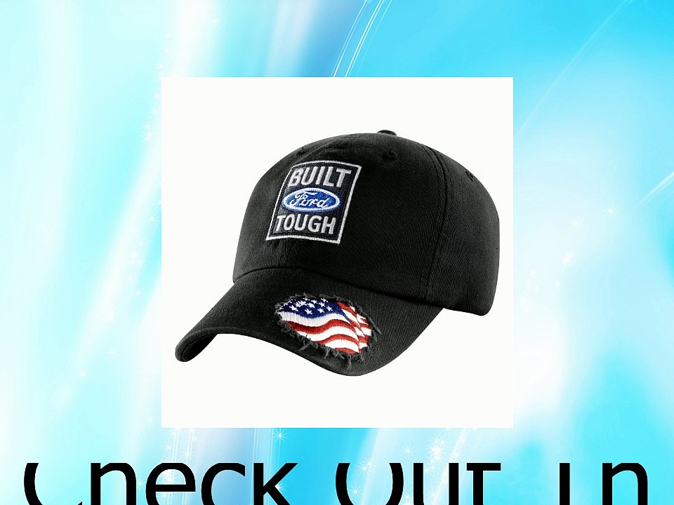 Genuine Ford Built Ford Tough Old Glory Baseball Cap Hat