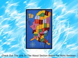 Kids Educational United States Map Cities Area Rug BAM6059