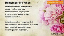 Kenzie Lynn - Remember Me When
