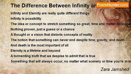 Zara Jamshed Explains: Infinity vs. Eternity – What's the Difference? 🤔
