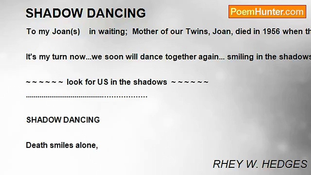 RHEY W. HEDGES - SHADOW DANCING