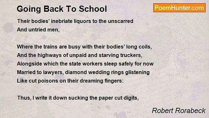Robert Rorabeck - Going Back To School