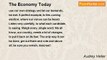Audrey Heller - The Economy Today