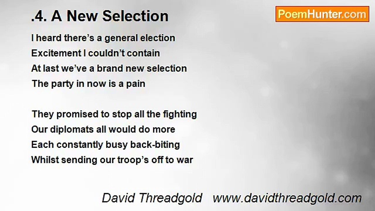 David Threadgold   www.davidthreadgold.com - .4. A New Selection
