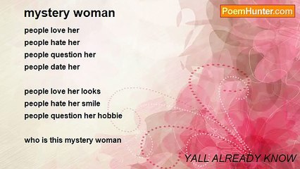 YALL ALREADY KNOW - mystery woman